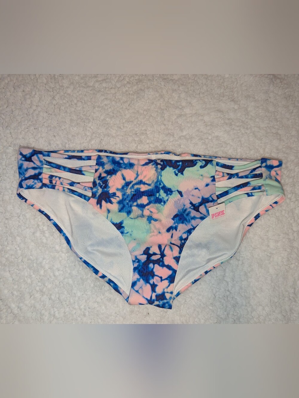 Victoria's Secret PINK bikini bottom - pastel tie dye - medium - swim - new